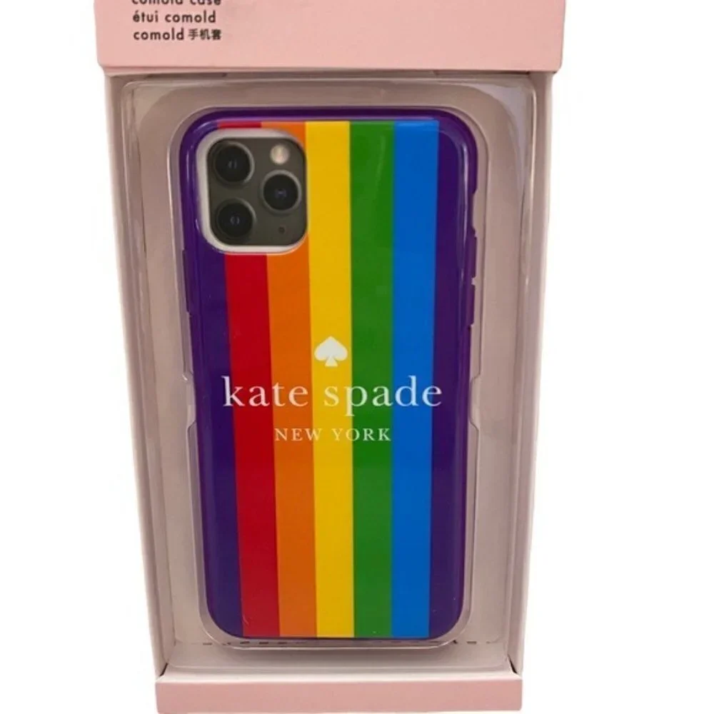 Kate Spade New York iPhone 11 Pro Max Case Rainbow Logo Pride NIB